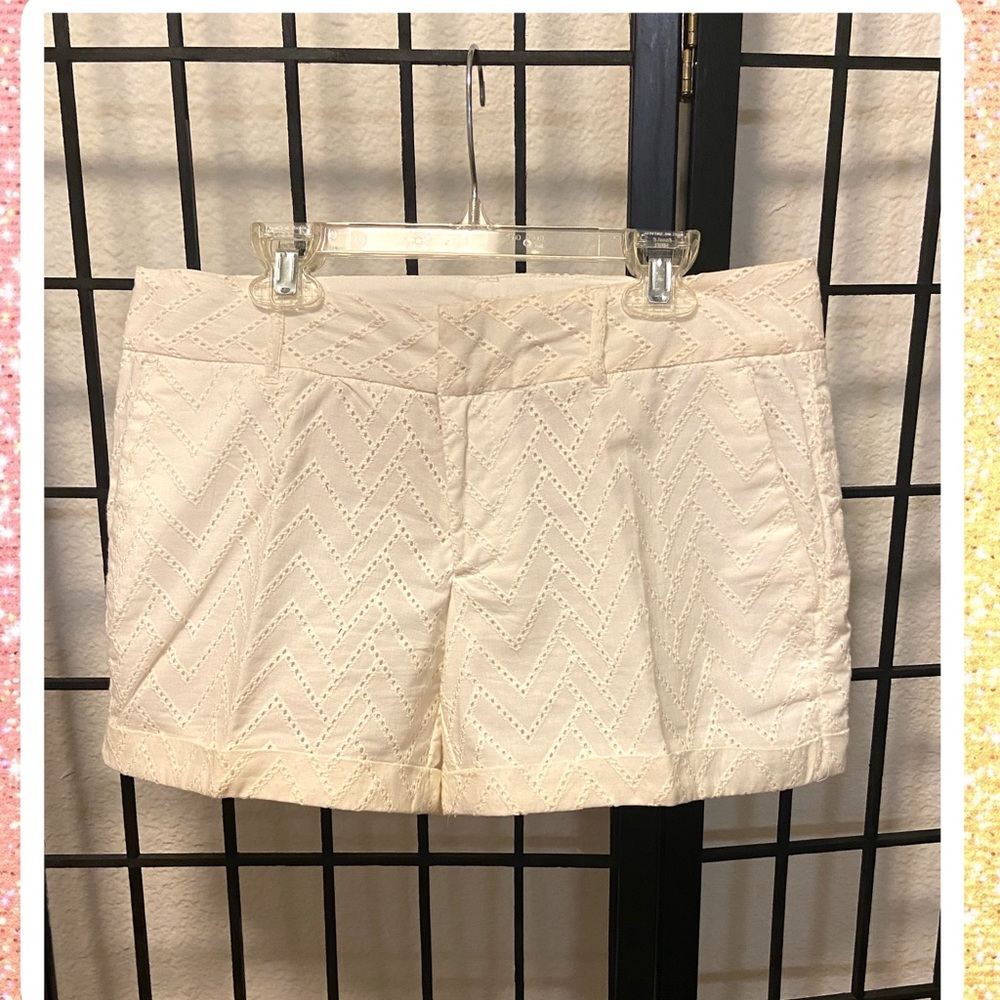 Maison Jules chevron “lace” shorts